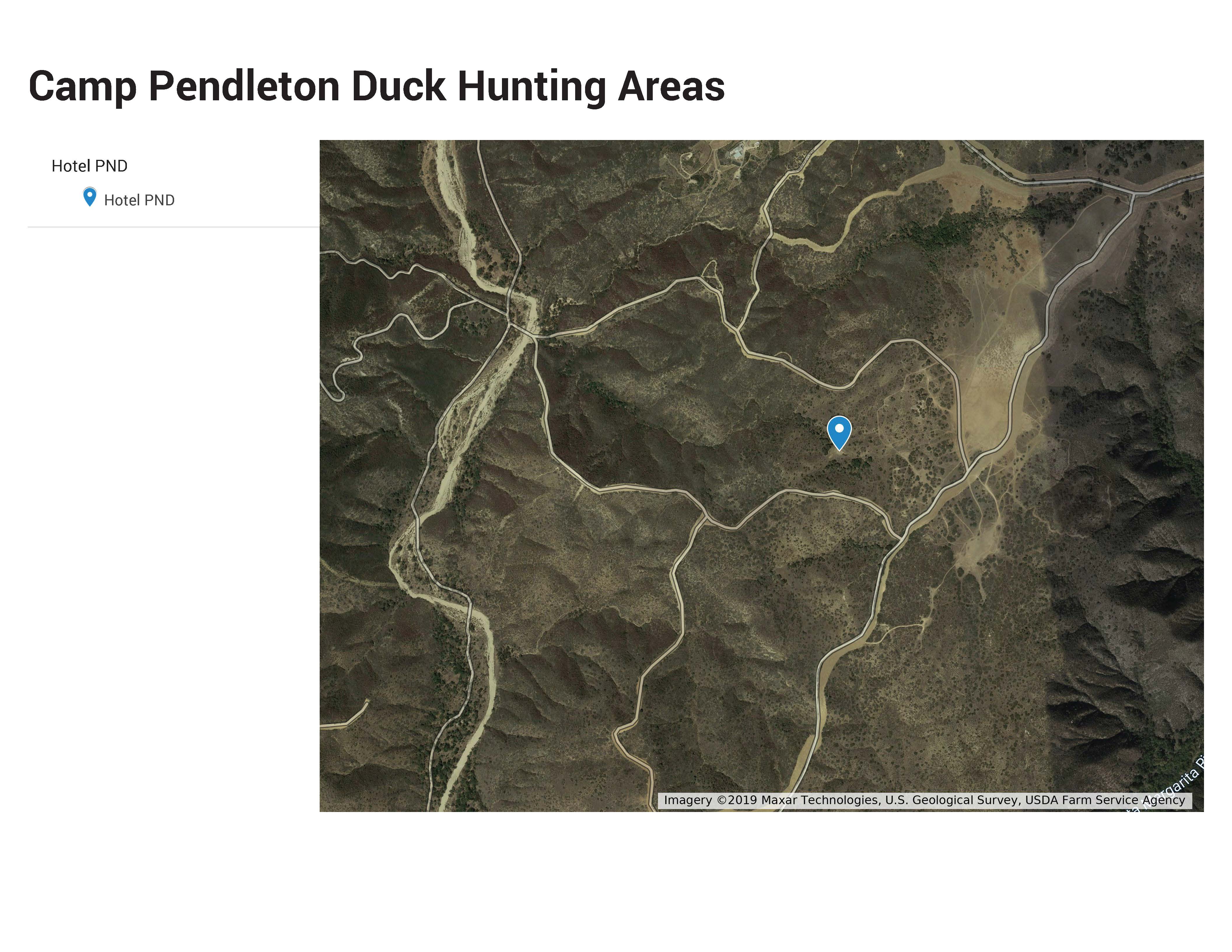 Waterfowl Hunting Area Maps